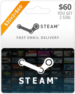 $60 Steam Gift Card (Email Delivery)