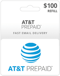 $100 AT&T Prepaid Gift Card