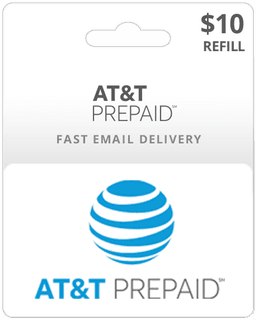 $10 AT&T Prepaid Gift Card