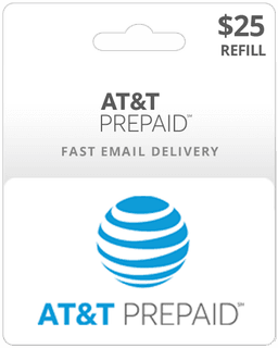 $25 AT&T Prepaid Gift Card