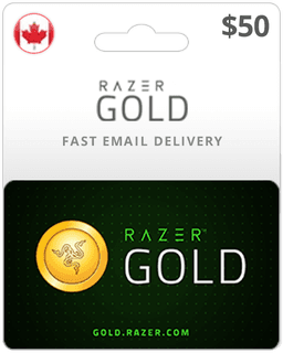 $50 Razer Gold Canada Game Card