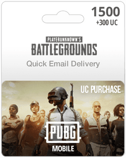 1500UC PUBG Mobile Gift Card