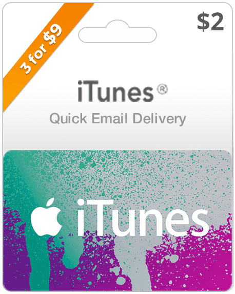 $2 iTunes Gift Card