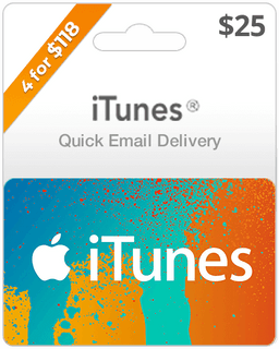 $25 iTunes Gift Card