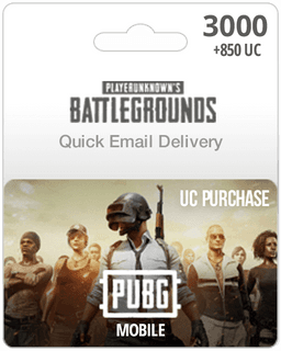 3000UC PUBG Mobile Gift Card