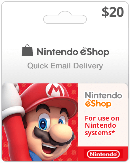 Nintendo Eshop $20 Gift Card - (digital) : Target