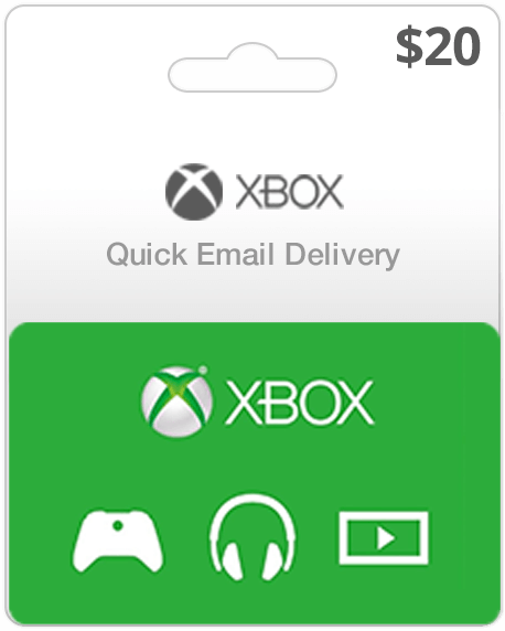 Xbox one 20 dollar gift sales card